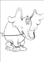 coloring page Horton Dr. Seuss