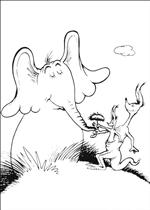 coloring page Horton Dr. Seuss