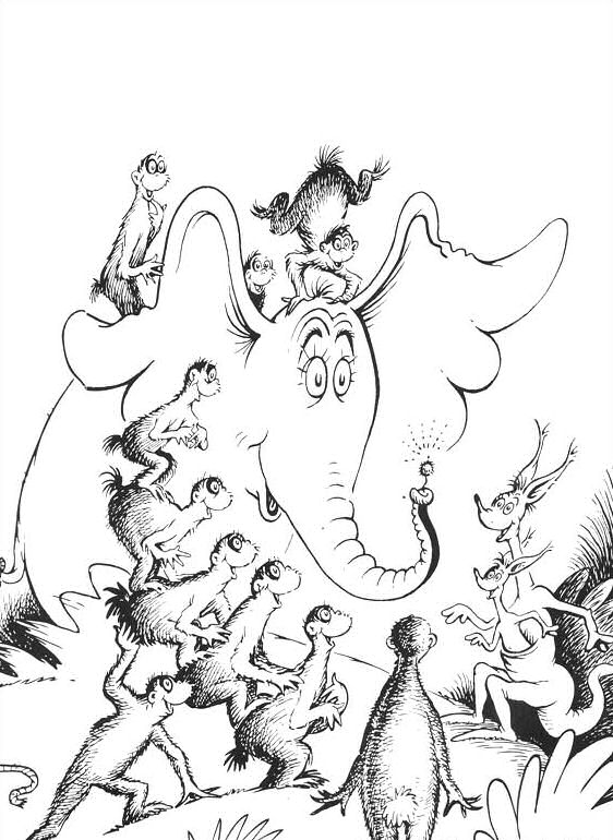 Kids-n-fun.com | 65 coloring pages of Horton Dr. Seuss