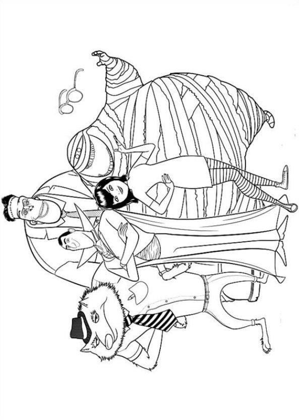 Kids-n-fun.com | 8 coloring pages of Hotel Transylvania 2