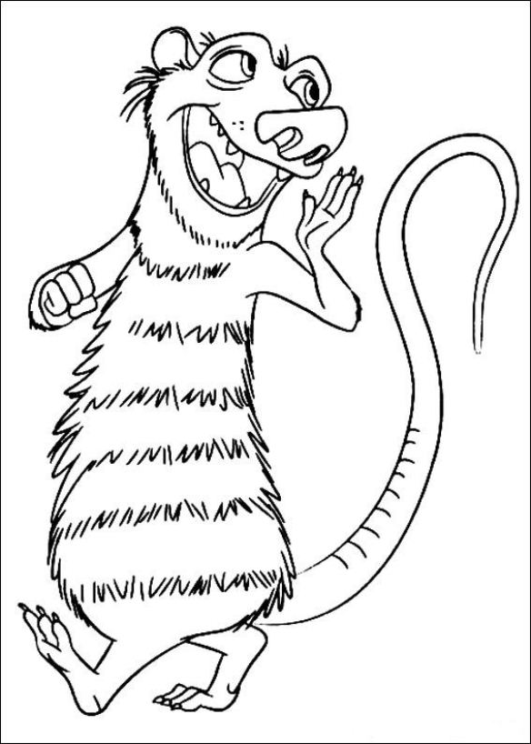 ice age 4 coloring pages games - photo #43