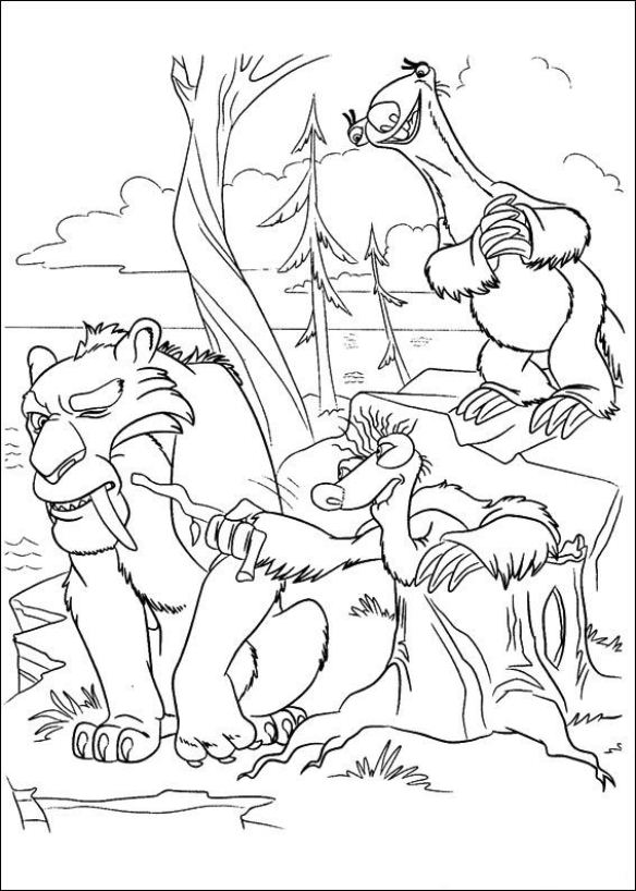 ice age 4 coloring pages games - photo #29