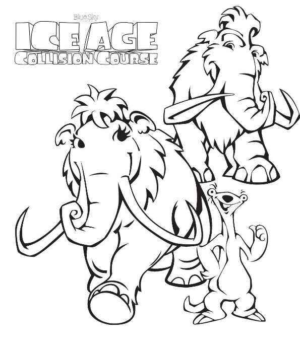 ice age 4 coloring pages games - photo #34