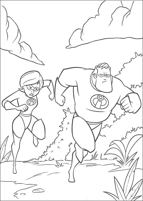 Kids-n-fun.com | 62 coloring pages of Incredibles