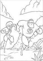 coloring page Incredibles