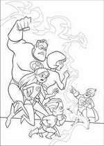 coloring page Incredibles