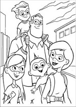 coloring page Incredibles