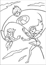 coloring page Incredibles