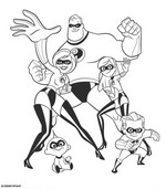 coloring page Incredibles