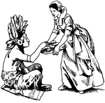 coloring page Native Americans