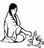 coloring page Native Americans