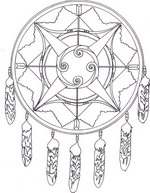 coloring page Native Americans