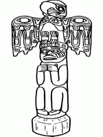 coloring page Native Americans