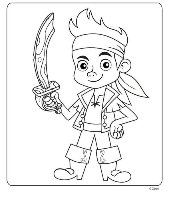 jake pirates disney coloring pages - photo #5