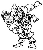 coloring page Judo