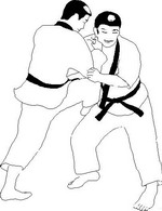coloring page Judo