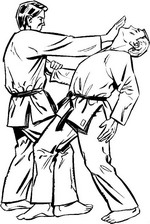 coloring page Judo