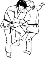 coloring page Judo