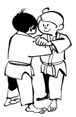 coloring page Judo