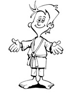 coloring page Judo