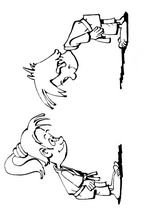 coloring page Judo