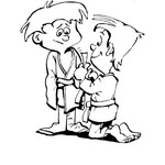 coloring page Judo