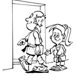 coloring page Judo