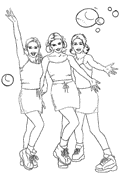coloring page K3