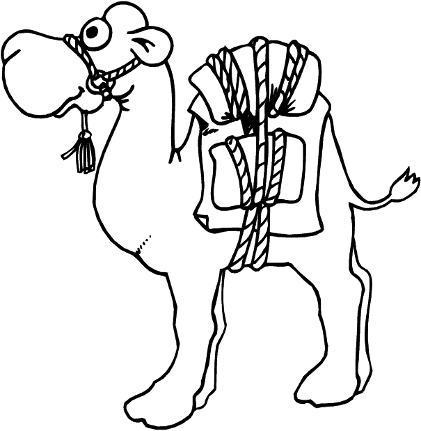 Kids-n-fun.com | 15 coloring pages of Camels