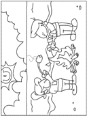 coloring page Camping