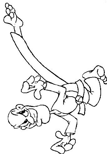 Kids-n-fun.com | 10 coloring pages of Karate