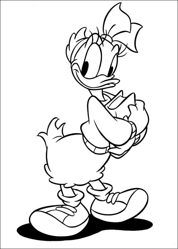 donald duck and daisy duck coloring pages
