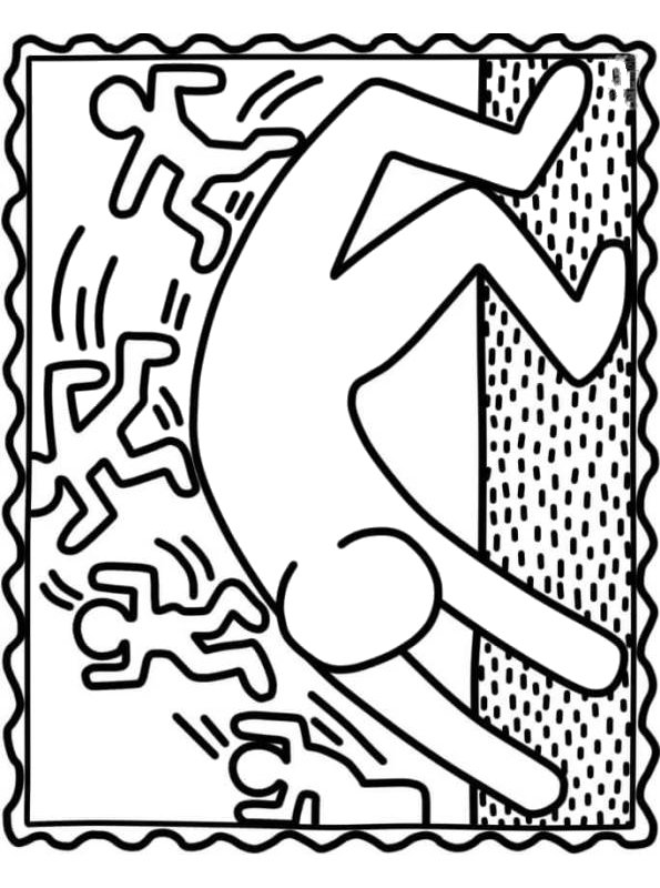 Kids-n-fun.com | Coloring page Keith Haring Keith Haring