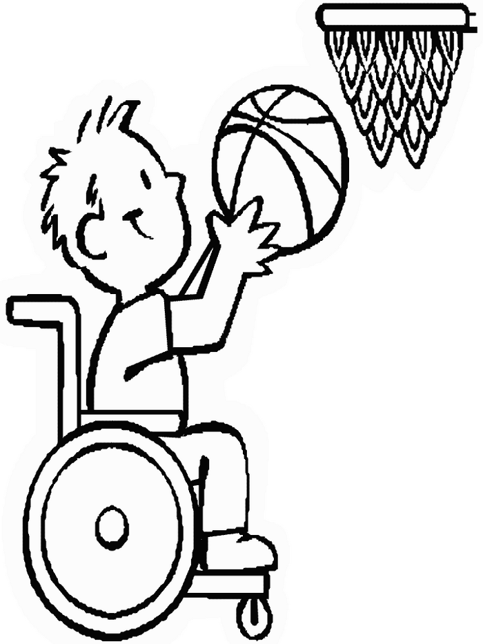  | Coloring page kids with disabilities kids with disabilities