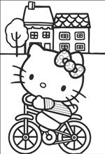 coloring page Hello Kitty