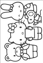 coloring page Hello Kitty
