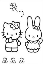 coloring page Hello Kitty