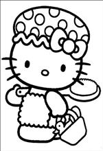 coloring page Hello Kitty