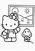 coloring page Hello Kitty