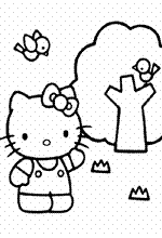 coloring page Hello Kitty