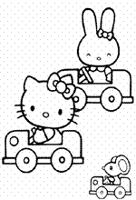 coloring page Hello Kitty