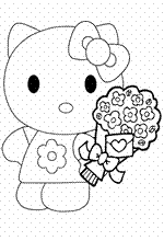 coloring page Hello Kitty
