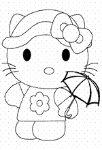 coloring page Hello Kitty
