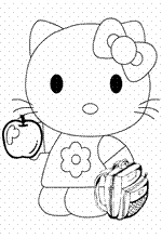coloring page Hello Kitty