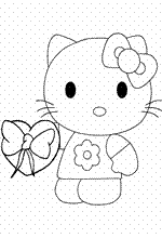 coloring page Hello Kitty