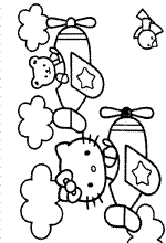 coloring page Hello Kitty