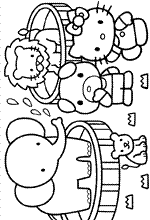 coloring page Hello Kitty