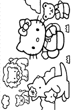 coloring page Hello Kitty