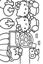 coloring page Hello Kitty