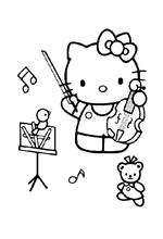 coloring page Hello Kitty